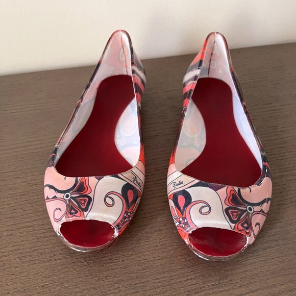 Rare Emilio Pucci Multi-Color Jelly Flats Size EU 38/ US 8 - Picture 4 of 6